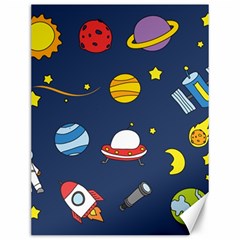 Space Background Design Canvas 12  X 16   by Simbadda