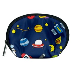 Space Background Design Accessory Pouches (medium)  by Simbadda