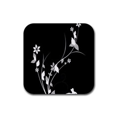 Plant Flora Flowers Composition Rubber Coaster (square)  by Simbadda