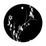 Plant Flora Flowers Composition Round Ornament (Two Sides) Front