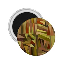 Earth Tones Geometric Shapes Unique 2 25  Magnets by Simbadda