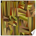 Earth Tones Geometric Shapes Unique Canvas 12  x 12   11.4 x11.56  Canvas - 1