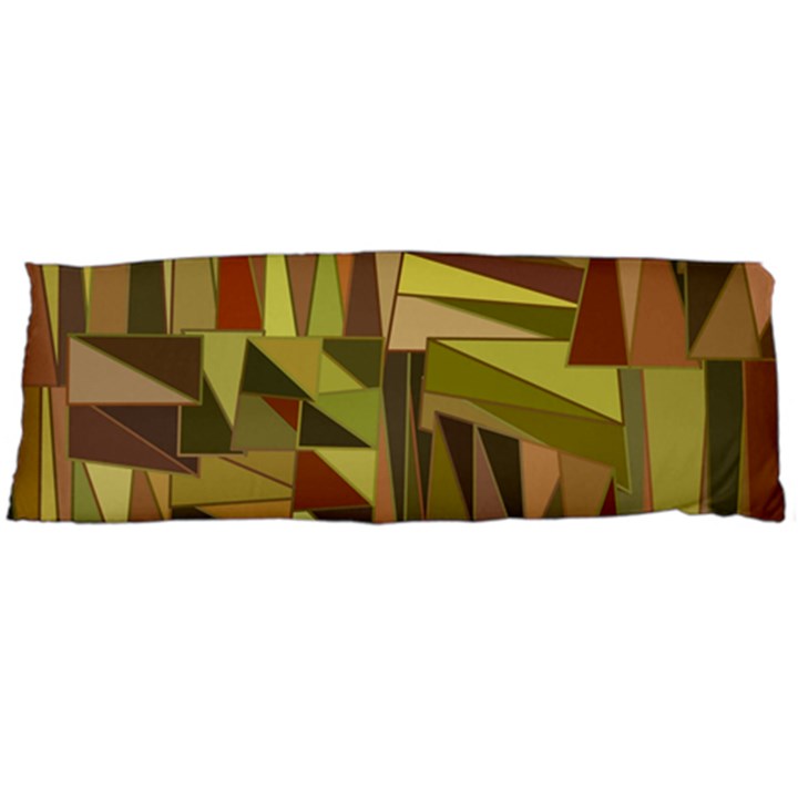 Earth Tones Geometric Shapes Unique Body Pillow Case (Dakimakura)