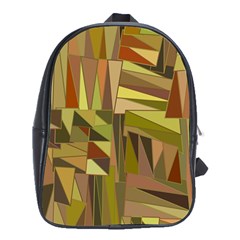 Earth Tones Geometric Shapes Unique School Bags (xl)  by Simbadda