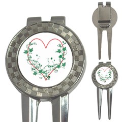 Heart Ranke Nature Romance Plant 3-in-1 Golf Divots by Simbadda