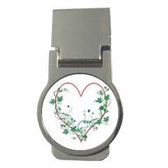 Heart Ranke Nature Romance Plant Money Clips (round)  by Simbadda