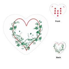 Heart Ranke Nature Romance Plant Playing Cards (heart)  by Simbadda