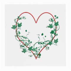 Heart Ranke Nature Romance Plant Medium Glasses Cloth by Simbadda