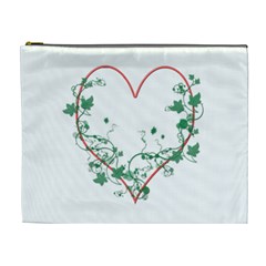 Heart Ranke Nature Romance Plant Cosmetic Bag (xl) by Simbadda