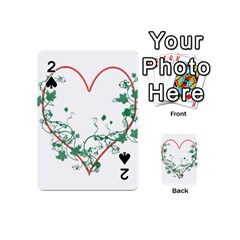Heart Ranke Nature Romance Plant Playing Cards 54 (mini)  by Simbadda
