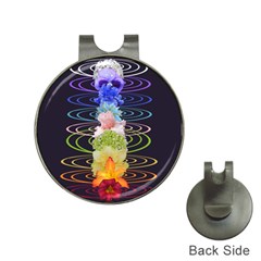 Chakra Spiritual Flower Energy Hat Clips with Golf Markers