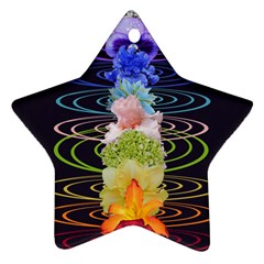 Chakra Spiritual Flower Energy Star Ornament (Two Sides)