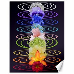 Chakra Spiritual Flower Energy Canvas 18  X 24   by Simbadda