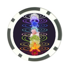 Chakra Spiritual Flower Energy Poker Chip Card Guard