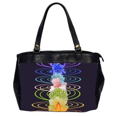 Chakra Spiritual Flower Energy Office Handbags (2 Sides)  by Simbadda