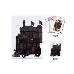 Steampunk Lock Fantasy Home Playing Cards (mini)  by Simbadda
