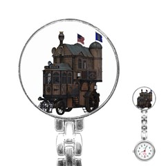 Steampunk Lock Fantasy Home Stainless Steel Nurses Watch by Simbadda