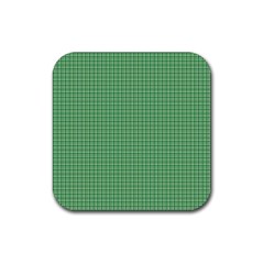 Green1 Rubber Coaster (square)  by PhotoNOLA