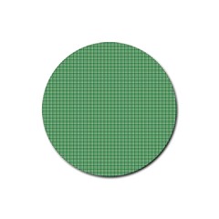 Green1 Rubber Round Coaster (4 Pack)  by PhotoNOLA