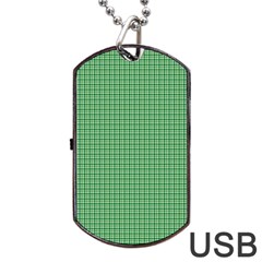 Green1 Dog Tag Usb Flash (two Sides)