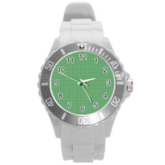 Green1 Round Plastic Sport Watch (l) by PhotoNOLA