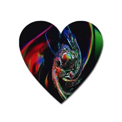 Abstraction Dive From Inside Heart Magnet by Simbadda