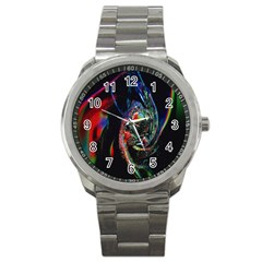 Abstraction Dive From Inside Sport Metal Watch by Simbadda