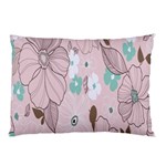 Background Texture Flowers Leaves Buds Pillow Case (Two Sides) Front