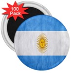 Argentina Texture Background 3  Magnets (100 pack) Front