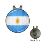 Argentina Texture Background Hat Clips with Golf Markers Front