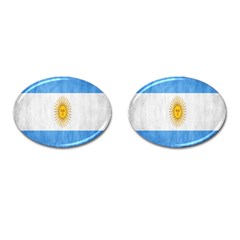 Argentina Texture Background Cufflinks (Oval)