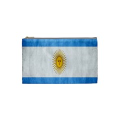 Argentina Texture Background Cosmetic Bag (small)  by Simbadda