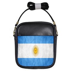 Argentina Texture Background Girls Sling Bags