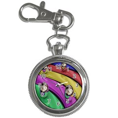 Balloons Colorful Rainbow Metal Key Chain Watches by Simbadda