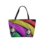 Balloons Colorful Rainbow Metal Shoulder Handbags Back