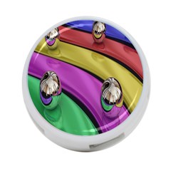 Balloons Colorful Rainbow Metal 4-port Usb Hub (one Side) by Simbadda