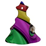 Balloons Colorful Rainbow Metal Christmas Tree Ornament (Two Sides) Back