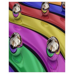 Balloons Colorful Rainbow Metal Drawstring Bag (small) by Simbadda