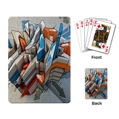 Abstraction Imagination City District Building Graffiti Playing Card