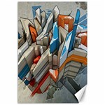 Abstraction Imagination City District Building Graffiti Canvas 12  x 18   11.88 x17.36  Canvas - 1