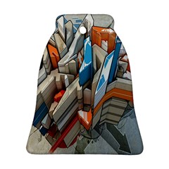 Abstraction Imagination City District Building Graffiti Ornament (Bell)