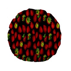 Berry Strawberry Many Standard 15  Premium Flano Round Cushions by Simbadda