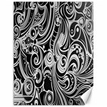 Black White Pattern Shape Patterns Canvas 12  x 16   11.86 x15.41  Canvas - 1