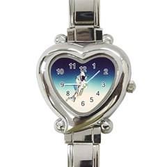 Astronaut Heart Italian Charm Watch