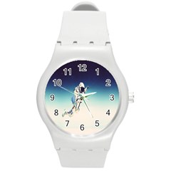 Astronaut Round Plastic Sport Watch (m) by Simbadda