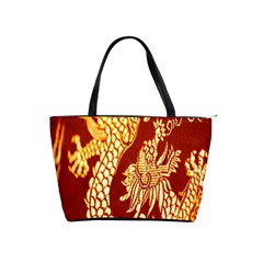 Fabric Pattern Dragon Embroidery Texture Shoulder Handbags