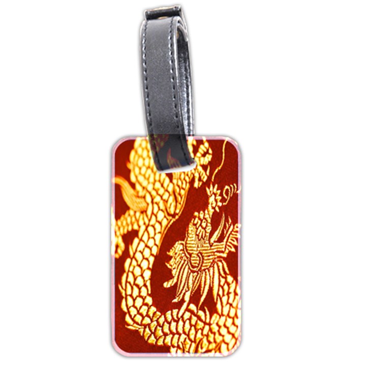 Fabric Pattern Dragon Embroidery Texture Luggage Tags (Two Sides)