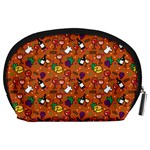 Wine Cheede Fruit Purple Yellow Orange Accessory Pouches (Large)  Back