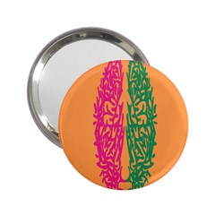 Brian Pink Green Orange Smart 2 25  Handbag Mirrors by Alisyart