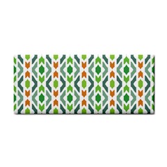 Chevron Wave Green Orange Cosmetic Storage Cases